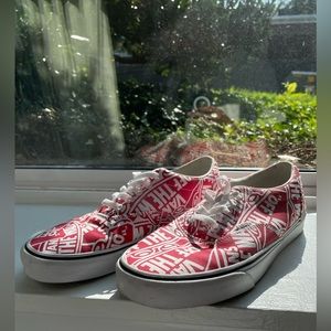 Low-top Vans printed